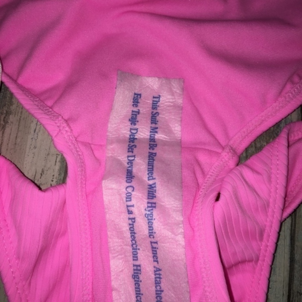 Xhilaration Pink Bikini Bottoms Women’s Large Bright Pink Sporty Side Swimwear - Picture 5 of 5